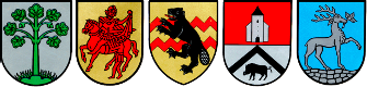 Wappen der Kommunen Telgte, Everswinkel, Ostbevern, Drensteinfurt und Sendenhorst